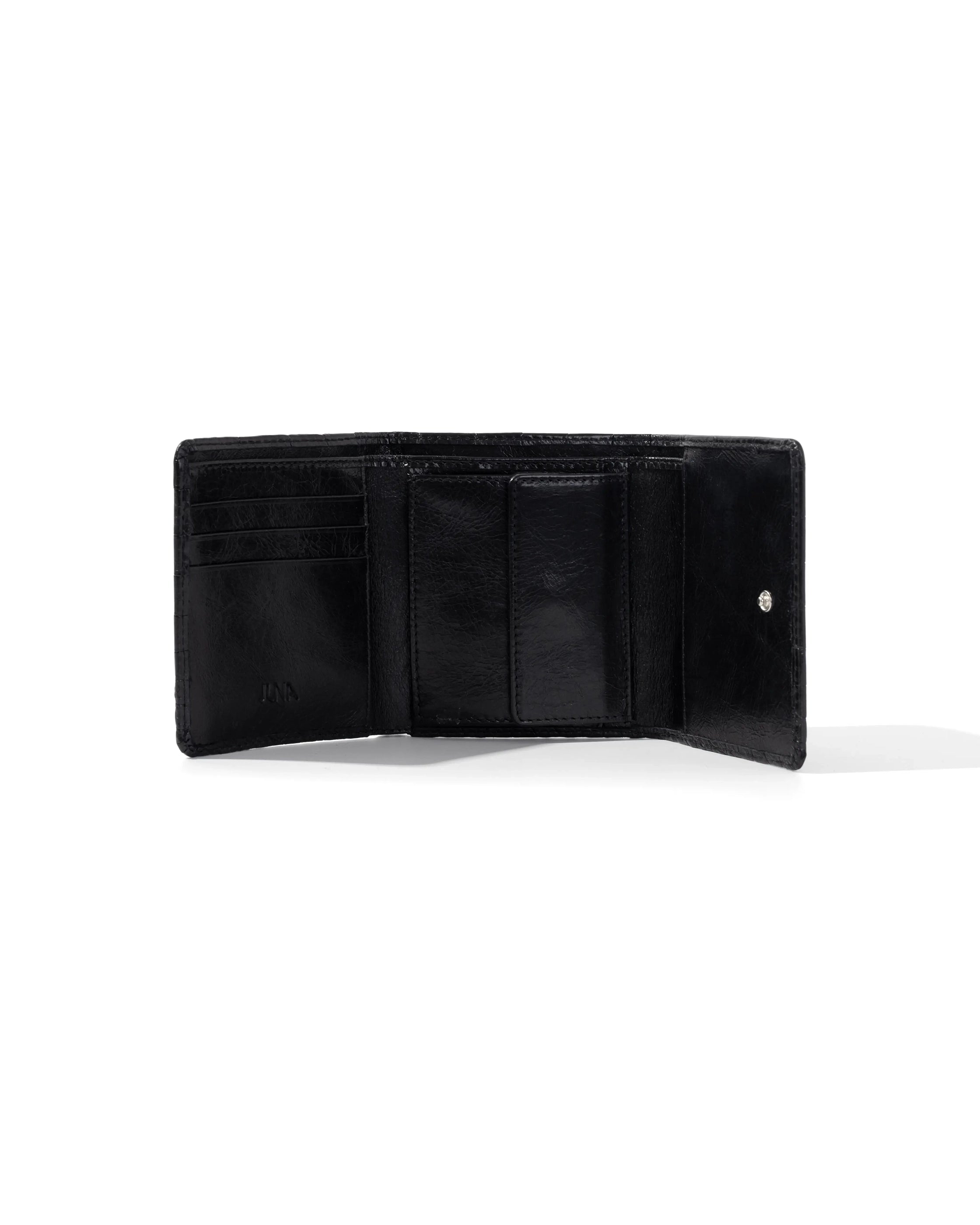 WALLET JUNA CROCO BLACK