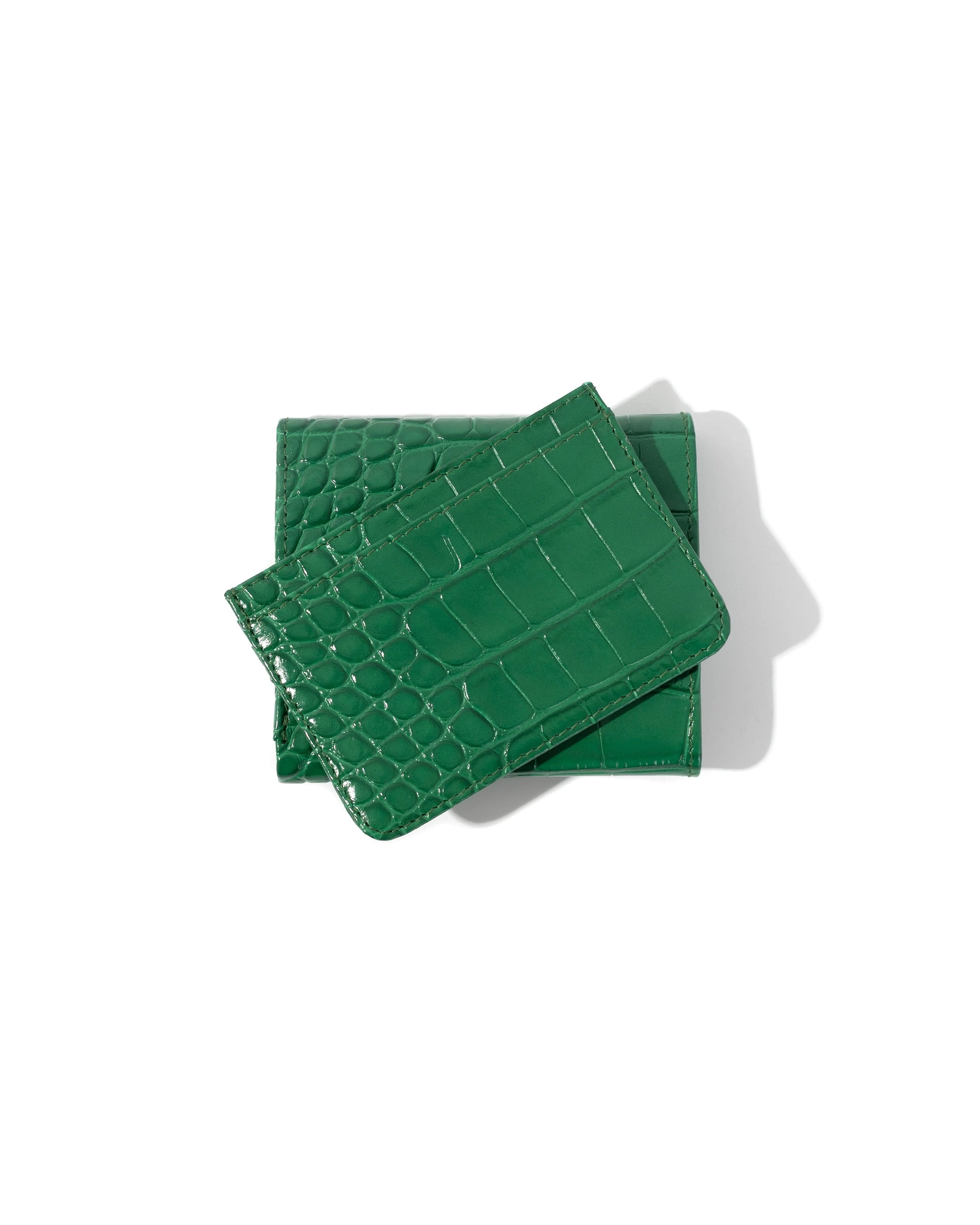 WALLET JUNA CROCO OLIVE