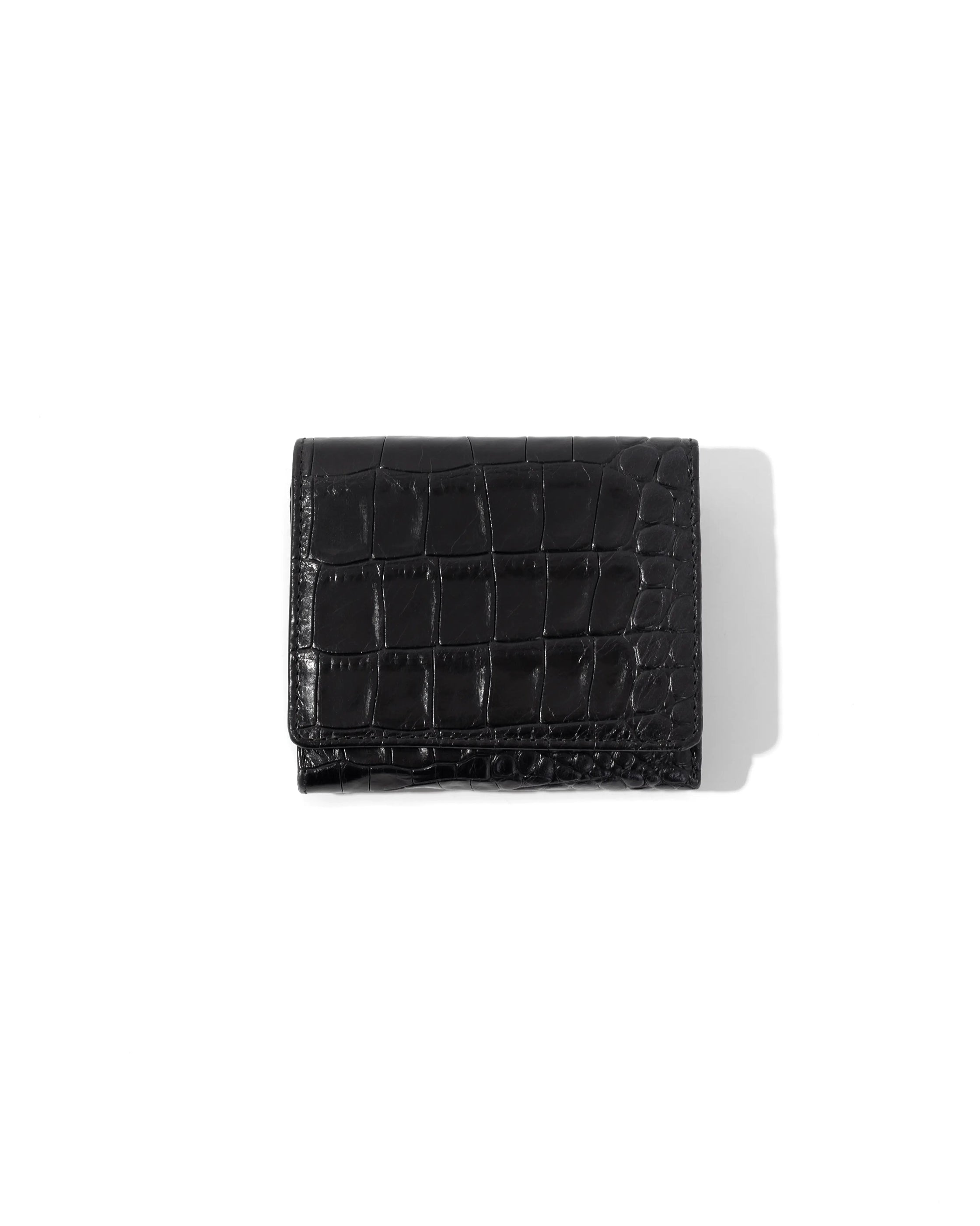 WALLET JUNA CROCO BLACK