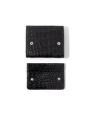 WALLET JUNA CROCO BLACK