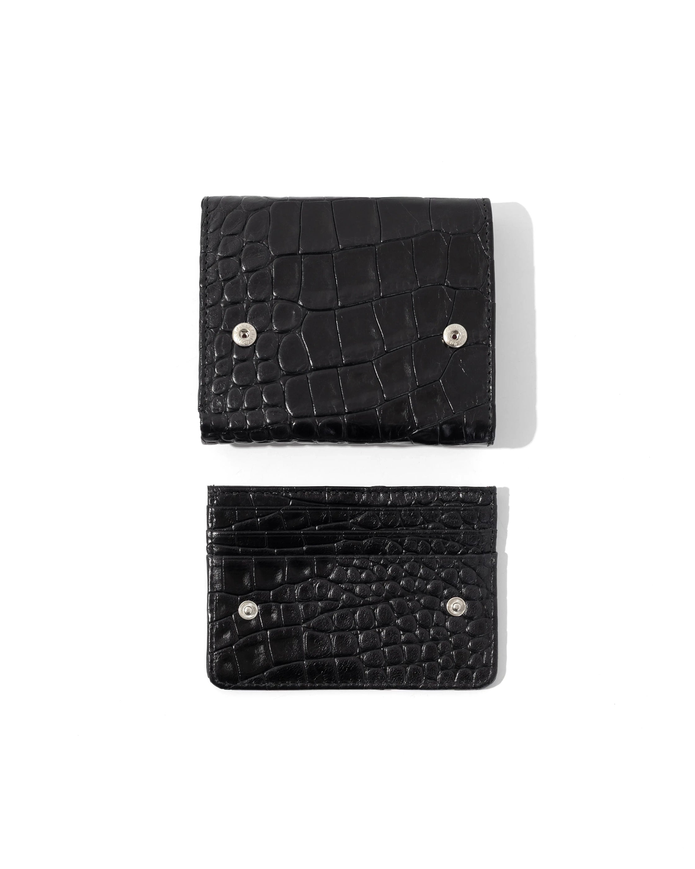 WALLET JUNA CROCO BLACK