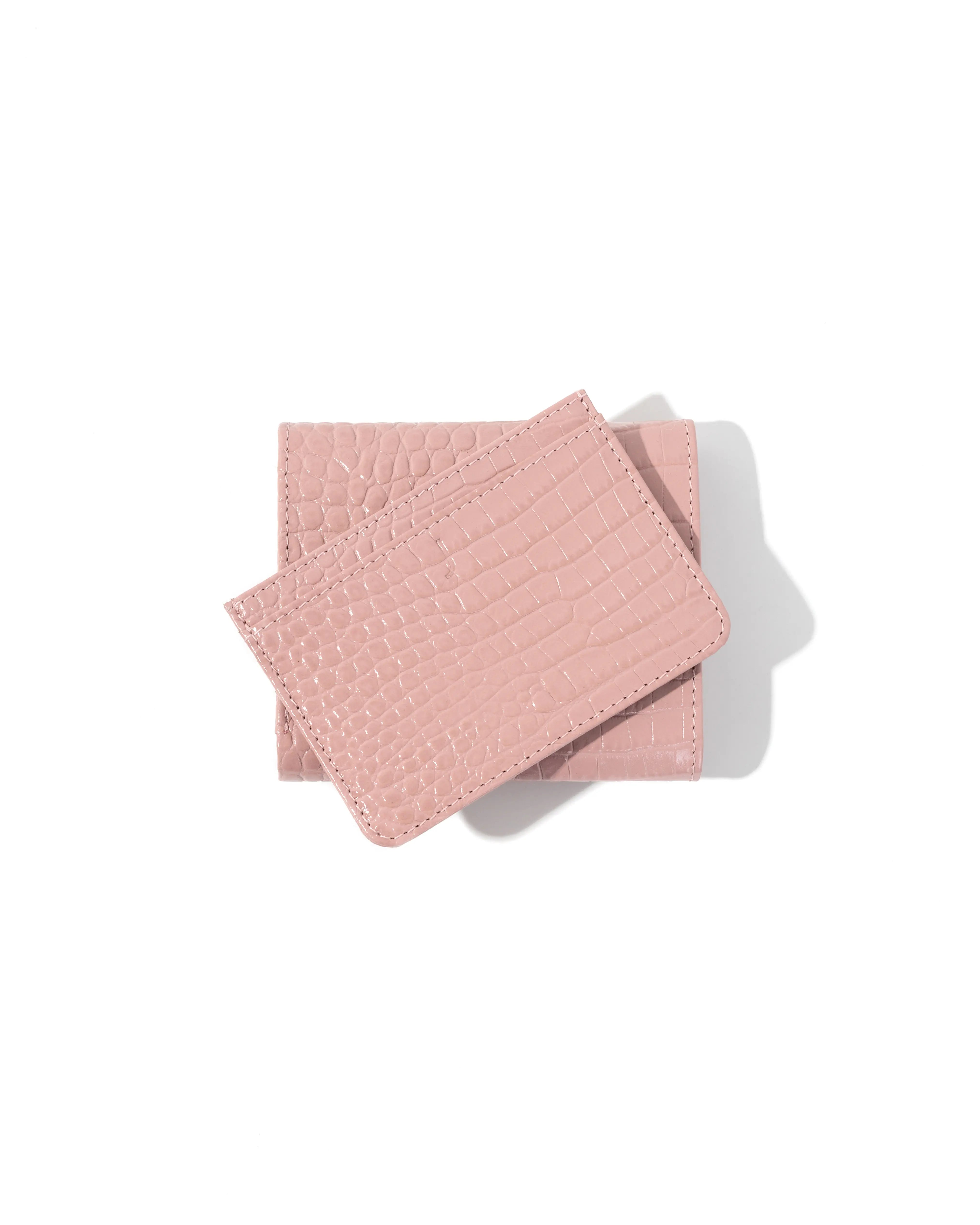 WALLET JUNA CROCO PINK