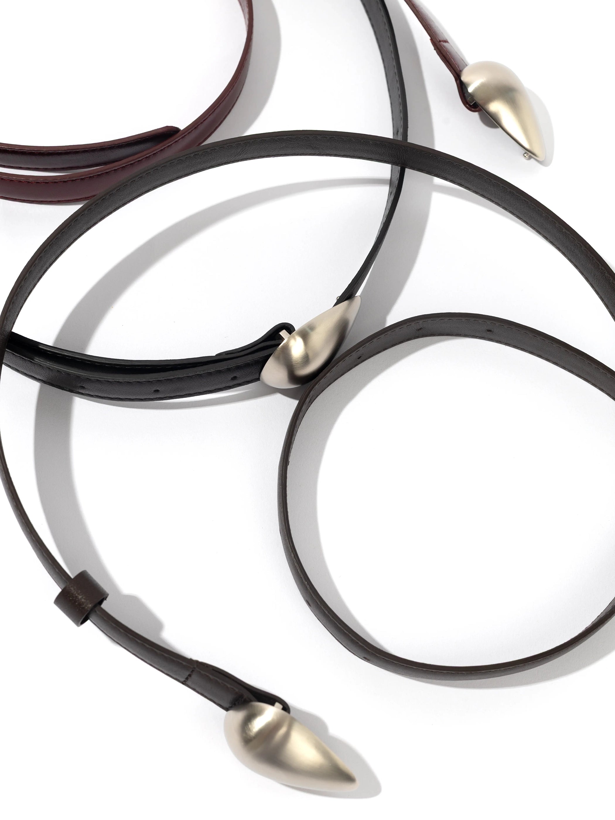 BAISSE BELT BURGUNDY