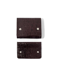 WALLET JUNA CROCO BURGUNDY