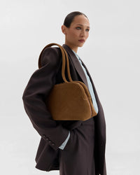 BOWLING SMALL TOFFEE SUEDE