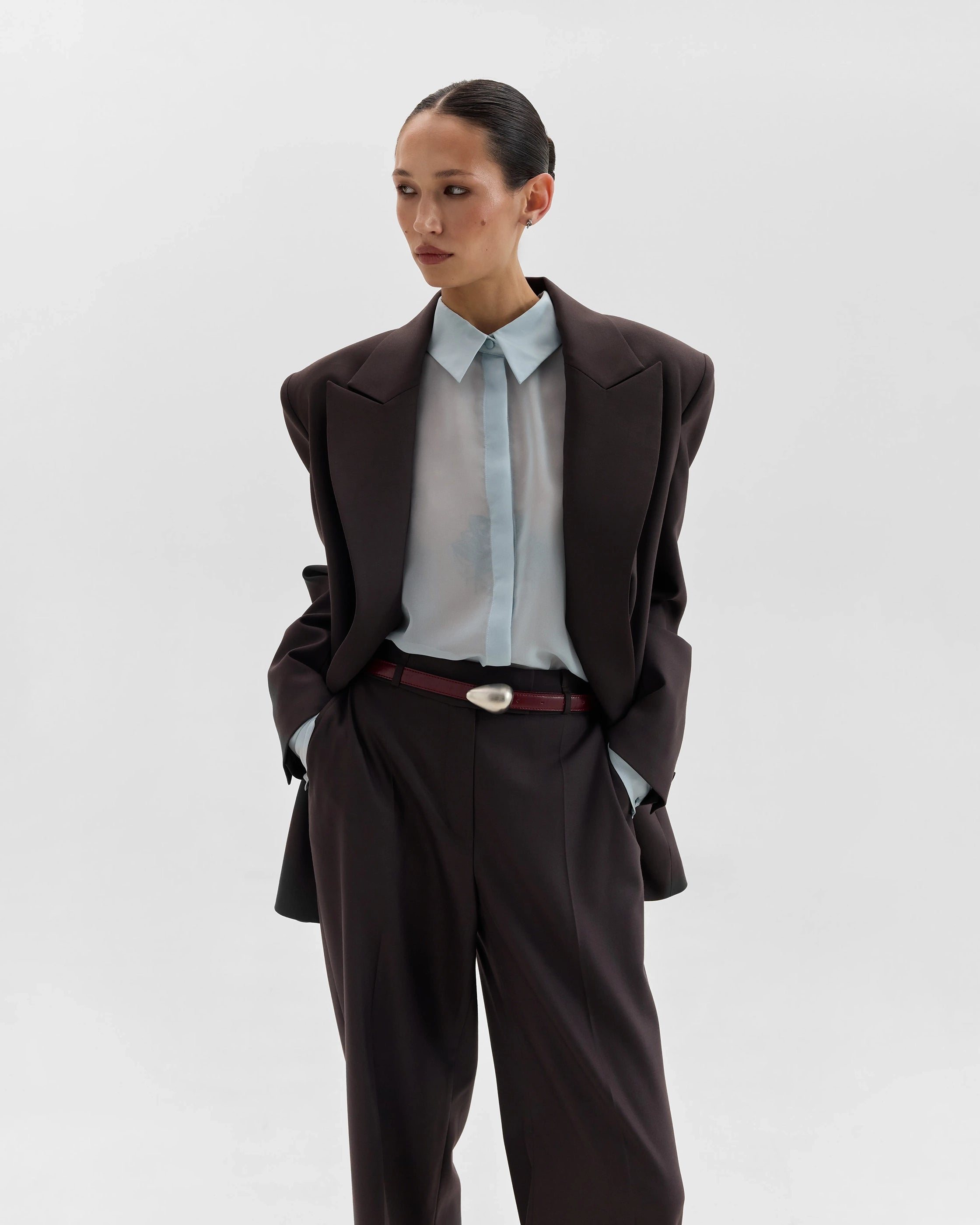 BAISSE BELT BURGUNDY